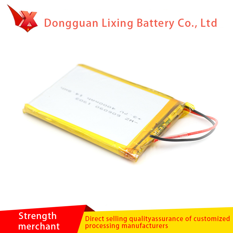 Large supply of 3.7V battery 606090 lithium ion polymer soft pack battery 4000mAh environmental protection battery