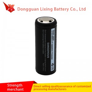 The manufacturer supplies 5000mAh polymer battery No. 2 rechargeable battery for 32650 lithium battery flashlight